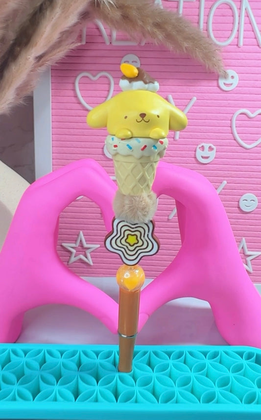 Purin ice cream cone